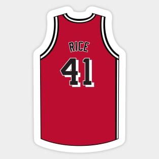 Glen Rice Miami Jersey Qiangy Sticker